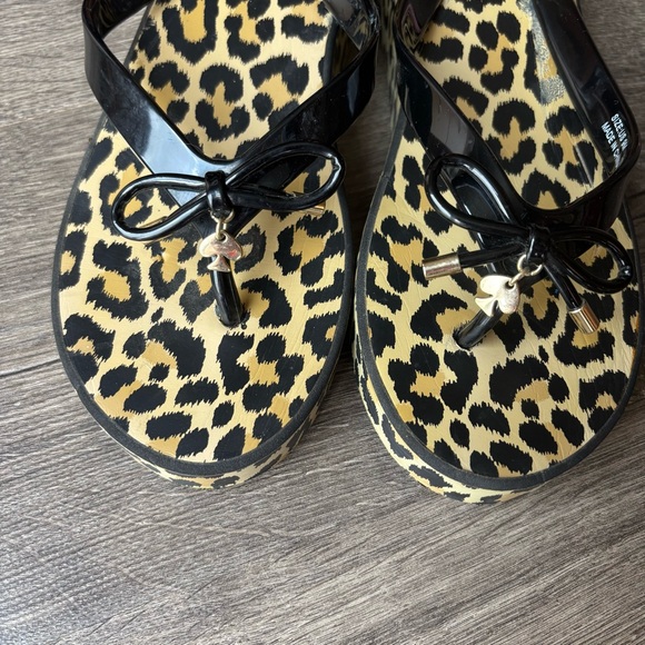Kate Spade Leopard Print Platform Sandals size 9M - Picture 3 of 11